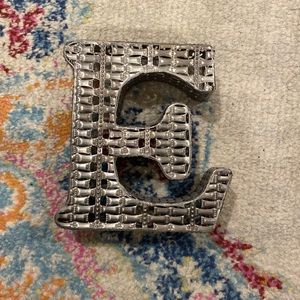 Metal E Decoration